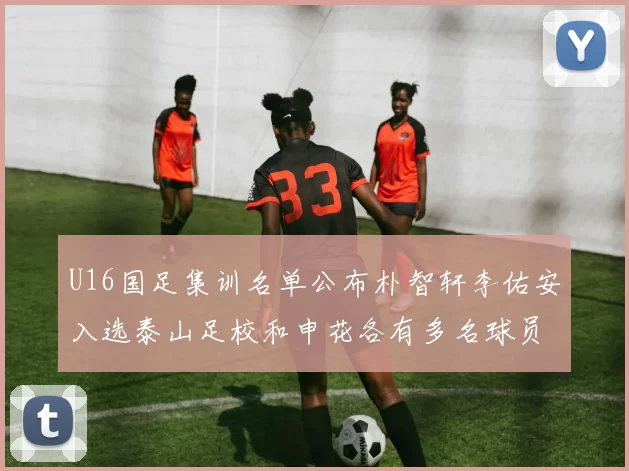 U16国足集训名单公布朴智轩李佑安入选泰山足校和申花各有多名球员参与